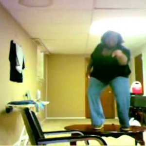 scarlet takes a tumble best - Fat black lady falls off table - woman falls of table