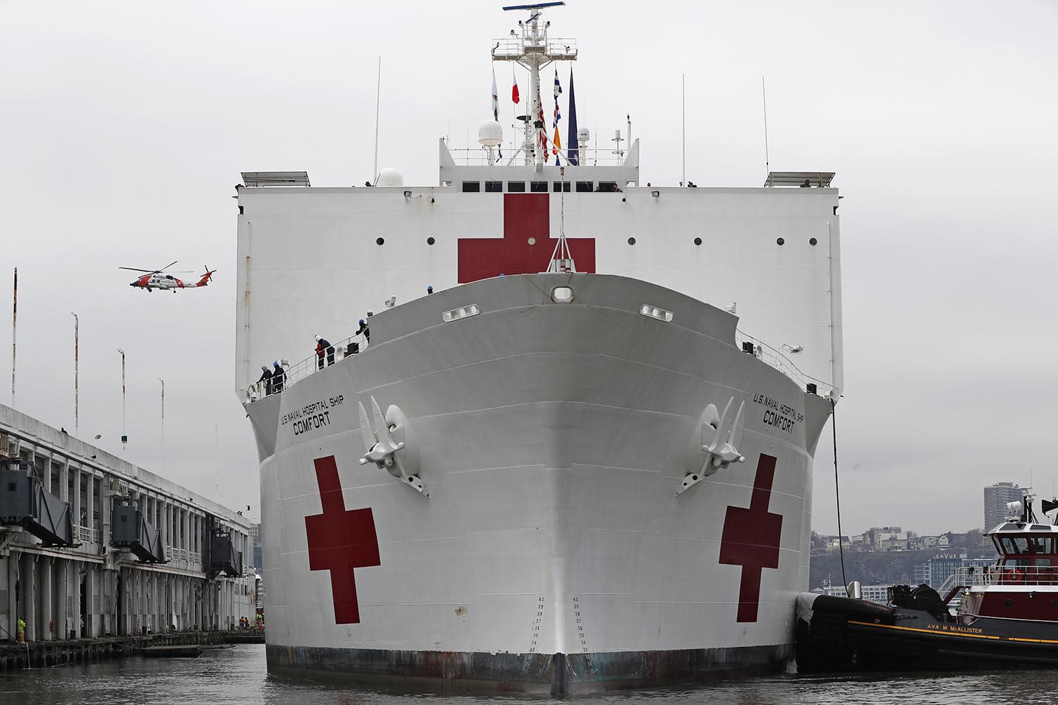 Crew member of hospital ship Comfort tests positive for coronavirus